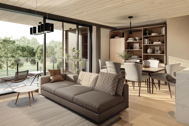 DEPARTAMENTO DE 2 DORMITORIOS VENTA VISTA TOTALMENTE DESPEJADA AL GOLF  FISHERTON ROSARIO