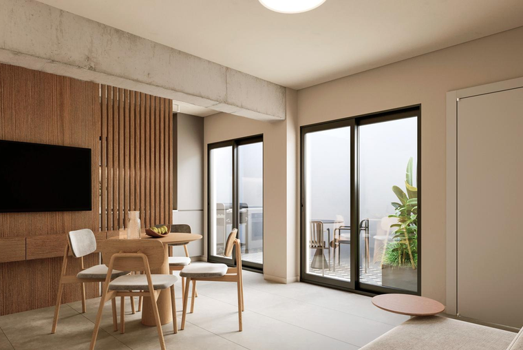 DEPARTAMENTO DE DOS DORMITORIOS VENTA PATIO EXCLUSIVO CENTRO ROSARIO