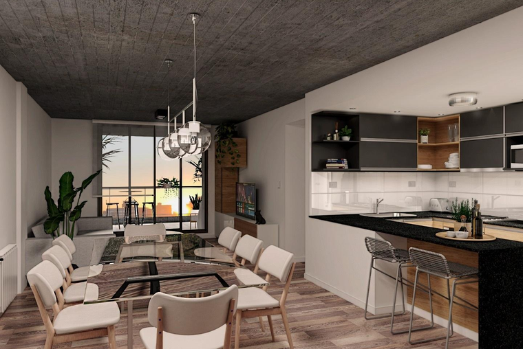 DEPARTAMENTO DE TRES DORMITORIOS VENTA QUNCHO Y PARRILLERO CENTRO ROSARIO