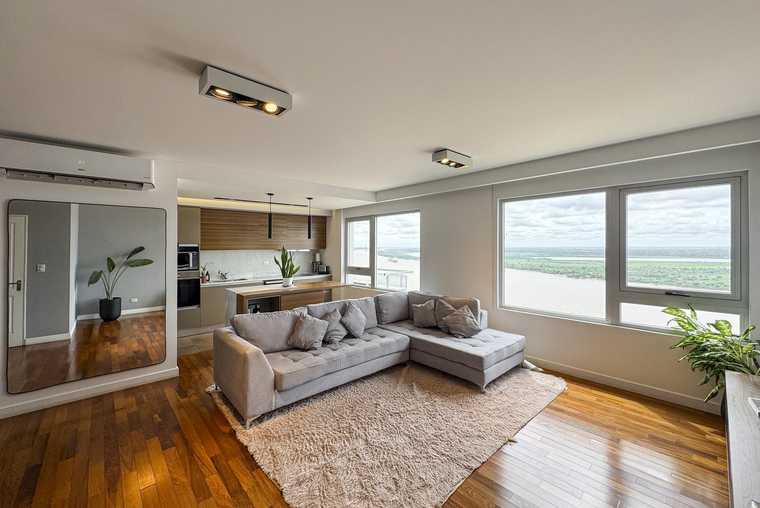 Departamento de 2 dormitorios con cochera opcional y vista al río en Maui, Puerto Norte