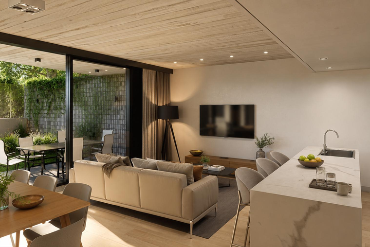 DEPARTAMENTO DE 3 DORMITORIOS VENTA PATIO EXCLUSIVO CON VISTA AL GOLF FISHERTON ROSARIO