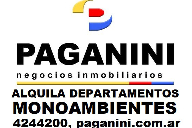 Alquila PAGANINI: Departamentos Monoambientes