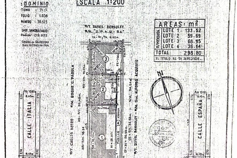 9 de Julio 1700. Oportunidad constructoras. 133 m2.