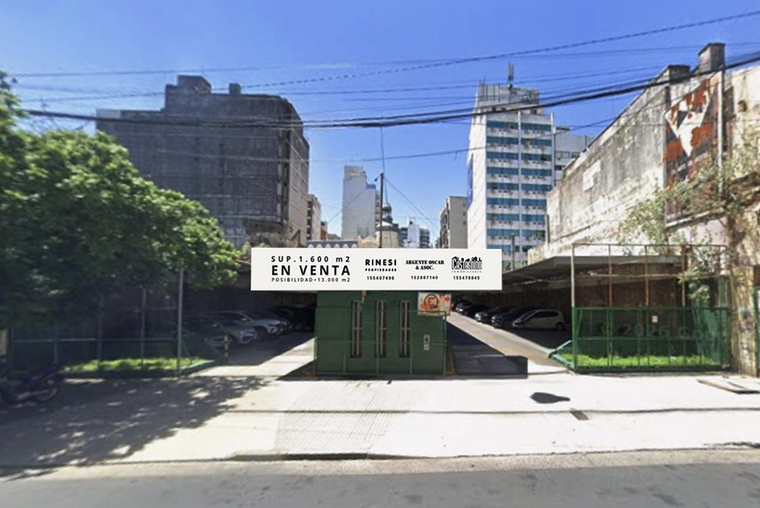 NO ES UN LOTE COMUN. ES UN DESARROLLO DE ESCALA. Microcentro de Rosario. 1.678 m2. Doble frente.